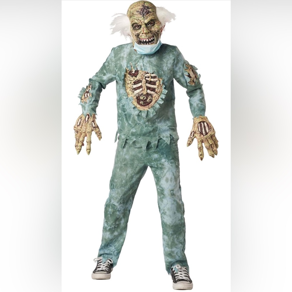 Dr. Deranged Zombie Kids Costume - Size Medium 8/10